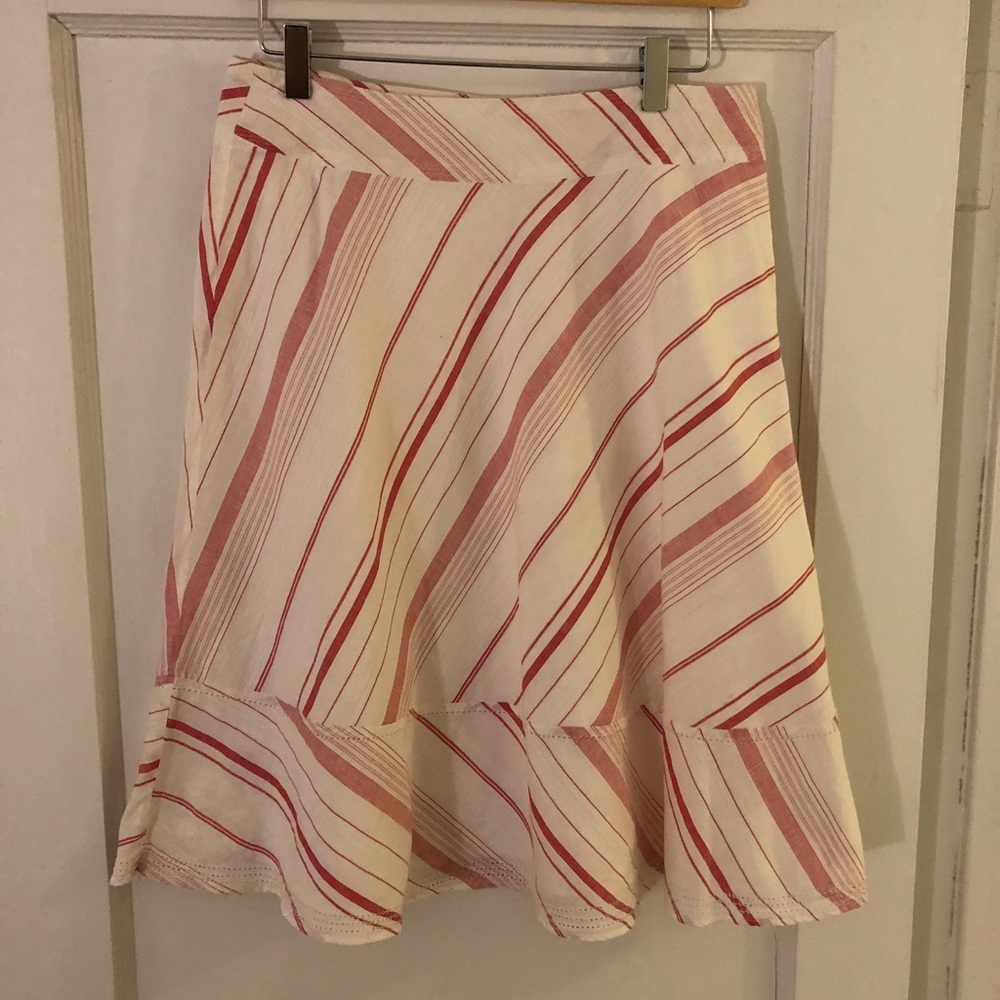 Banana Republic linen A-line skirt